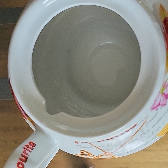 Alpine Cuisine Roses Favorite Teapot Porcelain White Replacement Collectible - Picture 13 of 16